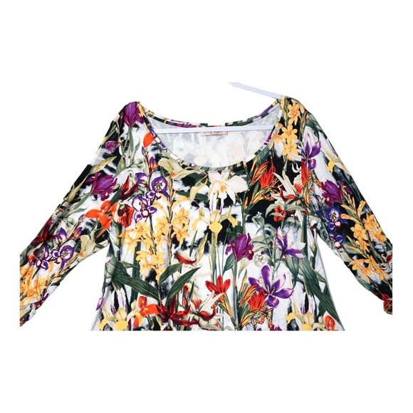 Philosophy Republic Clothing Woman's Flower Print Trapeze Tunic  Size XL - Picture 2 of 6